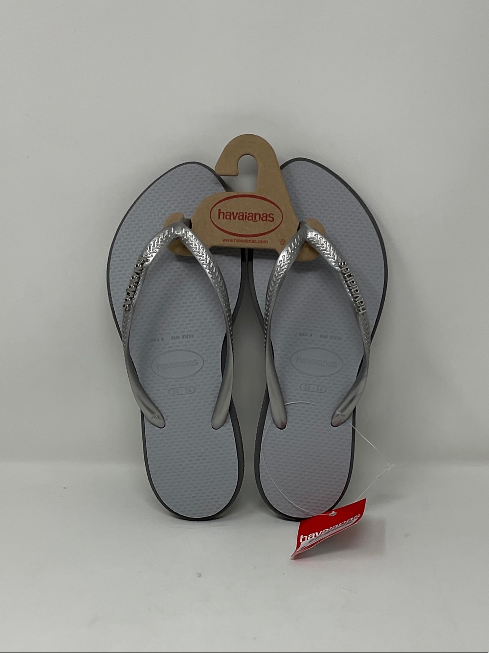 Havaianas Women’s Silver Flip Flop Sandals